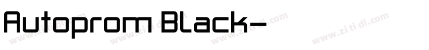 Autoprom Black字体转换 Autoprom Black字体转换